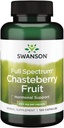 Swanson Chasteberry Fruit - Bylinný dodatek na podporu zdraví žen a menopauzy a menstruační podpory - May Support Balance & Skin Health - (120 Kapsle, 400mg každý)