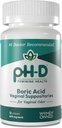 pH-D Feminin Podpora zdraví - 600 mg Suppositors kyseliny borité - Žena vlastněná - pro Vaginální zápach - 12 Počet