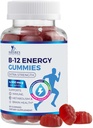 B-12 Vitamin Energy Gummies 4500mcg - Extra Strength B12 Gummy Chewables for Energy Metabolism & Imunitation Supplement for Women, Men, & Kids - Non- GMO, Vegan, Berry Flavor - 60 Počet