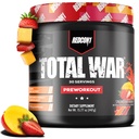 REDCON1 Celková válka Pre Workout, Strawberry Mango - L Citrulline, Malic acid, Green Tea Leaf Extract for Pump Boosting Pre Workout for Women & Men - 3.2g Beta Alanin snížit vyčerpání, 30 Služeb