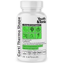 Mládež a Tonic Termogenní doplněk 30 Kapsle jako Pokročilá dietní podpora pro energetický metabolismus Focus pro muže a ženy s kofeinem Chromium Glucomannan Guarana Hoodia Gordonii