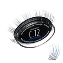 Lashify Curl 12mm Gossamer Eylash Rozšíření Znovu vyplnit Ombre Blue, Easy DIY falešné řasy pro přírodní vzhled