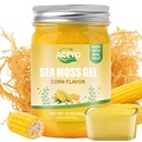 (12 OZ) Irské moře Moss Gel Organic Raw Vegan Corn Ochucené přírodní Seamoss dodatek 102 Vitamíny a minerály Wild Sklizeň Non-GMO imunitní obrana Booster štítné žlázy Digestivní podpora