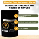 Phoenix Omlazovací Formule - Ztracené říše Byliny Energie Směs 4 Top přírodní zdraví Byliny Pine Pollen, He Shou Wu, Ant, a Shilajit (100g Powder)