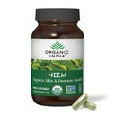 ORGANIC INDIA Neem Leaf Kapsle - Bylinný dodatek, Podporuje kůži a imunitní zdraví, Vegan, gluten zdarma, USDA Certified Organic - 90 Počet