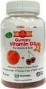 Bioree Labs Vitamin D Gummy Bears - balení 100, pro dospělé a děti 124; Broskve a třešně ochucené žvýkací vitamin D3 D124; Skvělé pro zdravé kosti, zuby, imunitní systém, mozek a nervový systém