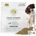 Wholistic Pet Organics Canine Complete - Pes Multivitamin Powder - 2 Lb - Denní psí vitamíny a doplňky pro domácí potraviny - imunitní systém, kůže, coat & celkové zdraví - malé a velké plemeno