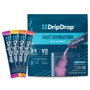 DripDrop Hydration Packets - Bold Variety Pack - Single Serve Electrolytes Powder Drink Mix - Meloun, Berry, Lemon, Orange - Non- GMO, Gluten Free, Vegan - 32 Sticks