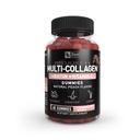Multi Collagen Peptide Gummies (1, 2, 3, 5 & 10) + Vitamin C + Biotin + Hyaluronic Acid Acid Acid 124; Podporuje zdravé vlasy, kůže a nehtů 124; Non- GMO a gluten- Free Acid 124; Natural Peach Flavor Acid 124; 60 Gummies