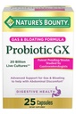 Příroda je Bounty Probiotický GX, Pomáhá s příležitostnou plyn a nafouknutí, Dietní dodatek, stravovací zdraví, 25 Kapsle