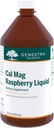 Genestra Brands Cal Mag Raspberry Liquid CLAS124; vápník a hořčík Citrát Formule s vitaminem D CLAS124; 15.2 f. oz.