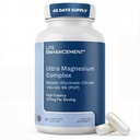 Life Enhancement Ultra Triple Magnesium Complex pro ženy a muže s Glycinátem, Malátem a Citrátem - doplněk hořčíku Enhance Sleep and Brain Function - Vyrobeno v USA (90 Vegetariánských kapslí)