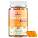 Omega 3 6 7 9 Gummie pro ženy - Omega 3 Dodatek s mořským Buckthorn Oil, Flaxseed Oil, Vitamíny E, A & Probiotika - Kůže, Oční a suchost, Heřmánkový Flavor - 60 Gummies
