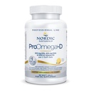 Nordic Naturals ProOmega-D, Lemon Flavor - 60 Soft Gels - 1280 mg Omega33 + 1000 IU D3 - high- Potency Fish Oil - EPA & DHA - Mozek, Oko, Srdce, & Imunitní zdraví - Non- GMO - 30 Servings
