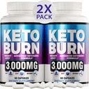 (2 Pack) Keto dietní pilulky - Pokročilé hubnutí - Keto doplněk pro ženy a muže - jablečný ocet - Keto ACV Gummy - Vyrobeno v USA