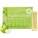 Boobie Hydromom Superfood Electrolyte Drink Mix, Green Apple 124; Osvěžující energie & Hydration Boost pro Mamas 124; On- The- - & Cestování Essentials pro těhotenství, laktace, & Beyond, 15 Packets