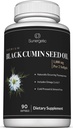 Slunečnicová Premium Black Cumin Seed Oil Softgels - 1,000mg Black Seed Oil Per Serving - Non GMO Cold Pressed Nigella Sativa - Zahrnuje Thymoquinone & Omega 's - 90 Softgels
