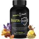 Doctor 's Touch Liposomal Glutathione Supplement - Easy- to- Swallow Glutathione Kapsle pro energii, podporu mozku a zdraví pokožky - Čistá maximální absorpce Glutathione Liposomální dodatek
