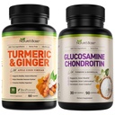 Příroda 's Base Turmeric & Ginger 60 ct + Glucosamine Chondroitin 90 ct