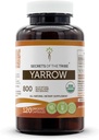 Tajemství kmene Yarrow USDA Organic Capsule 124Made with Vegetarian Capsules and Certified Organic Yarrow (Achillea millefolium) Sušený list a květina (120 Kapsle)