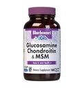 Bluebonnet Nutrition Glucosamine Chondroitin Plus MSM, Glucosamine, Chondroitin Sulfát, Vitamin C & OptiMSM, Bone & Joint Health, Non GMO, Gluten Free, Soy Free, Mléko zdarma, 180 Zeleninové kapsle