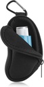 Asthma Inhaler Holder Chraňte přenosný taška nosič Neoprene Cestovní Inhaler Mini Bag pro L- Shaped Inhaler, Inhaler Není součástí balení (Black)