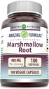 Úžasné předpoklady Marshmallow Root dodatek 124; 480 Mg Per Serving 124; 100 Veggie Kapsle 124; Non- GMO 124; Gluten zdarma 124; Made in USA