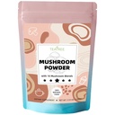 10 Houby Extract Powder, Houbový dodatek Směs pro kávu, nápoje a smoothies, přírodní focus, Energy & Immunication Supplement - 3.53 oz / 100g