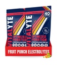 Vitalyte Electrolyte Powder Drink Mix, Isotonic Electrolyte Hydration Mix, Gluten Free Post Workout Powder Mix, Balení po 2, 35 oz. Každý, Ovocný punč příchuť