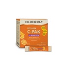 Dr. Mercola Vitamin C- PAK s Quercetin - Denní imunitní podpůrný nápoj - Zinek a vitamín D3 Blend - Bezlepkové - Effervescentní Orange Flavor - 30 Packets