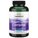 Swanson vápník Citrát Complex Bone Muscle Nerve Zdraví Krevní tlak Supplement 250 mg vápníku (od Citrát & karbonát) 100 Kapsle