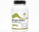 Ginkgo Biloba Standardizovaný extrakt 240mg 24% Glykosidy ~ 200 Kapsle - Žádné přísady ~ Naturetition doplňky