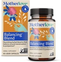 Motherlove Balancing Blend (60 Liquid caps) Bylinný dodatek pro období & Postpartum Hormonal Health - Non- GMO, Organic Herbs, Vegan, Kosher