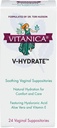 Vitanica V-Hydrate, Hyaluronic Acid Vaginal Suppositors for Comfort and Vaginal Hydration with Aloe Vera and Vitamin E, Hormone- Free & Drug- Free, Vegan, 2 měsíční dodávka, 24 Počet