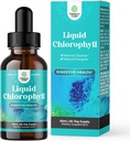 Vegan Liquid Chlorofyl Drops - Super Koncentrované mincovní ochucené Chlorofyl Tekuté Drops - Vnitřní Cleanser Digestive Support Imunitary Health and Whole Body Detox and Cleanse Support (60 Služeb)