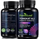 Tongkat Ali a Fadogia Agrestis pro muže doplněk w / BioPerine - Tonkat- Ali Max síla 200: 1 Extract - Long Jack Tongkat- ali pro muže - Svalový růst, Výkon & energie - 120 Práškové kapsle