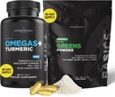 Livingood Daily Omegas and Green Bundle - Bohaté na antioxidanty