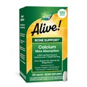 Příroda žije! Maximální absorpce vápníku, podpora kostí *, zdroj rostlin vápník, vitamín D3 & K2, hořčík, 120 tablet (balení květen)