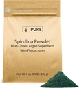 PURE ORIGINAL INGREDIENTS Spirulina Powder (8oz) Plant- based Complete Protein, Non- GMO