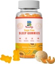 5 mg melatoninové gumy, podpora spánku pro dospělé, melatoninové doplňky pro spánek, 60 Cantaloupe- ochucené gumy