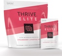 Le-Vel Thrive Elite Protein Shake 124; Gluten- Free, Protein Blend s BCAA, Probiotika & Enzymes CU124; 16 Servings - Single Packets, Jahoda