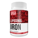 Lipozomální Fe Železný dodatek pro ženy, 65 mg Železný dodatek s kyselinou listovou a vitaminem B12 pro muže, Denní krevní a energetická podpora pro dospělé Nedostatek železa 60 Softgeles (1 lahvička)