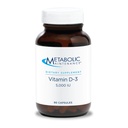 Metabolická údržba Vitamin D3 5000 IU - Superior Absorpce Čistý vitamin D3 & Vitamin C - Extra síla kosti, imunitní, Mood + Kardiovaskulární Supplementary Supplement, No Fillers (90 Softgel Kapsle)