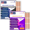 Menopauza Relief and Melatonin Sleep Patch Bundle - 2 balení - Hot Flashs, Night Sweats, Mood Swings Relief Plus Restful Sleep Patches - 30 denní zásoba per pack (60 dávek) - USA Made by Live To Shine