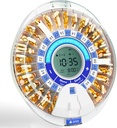 Windtrack Automatický dávkovač pro seniory, Elektronický organizátor pilulek s Alarmem & Light, 28 Day Smart Time Medication Disperser, Timed Pill Dipenser Machine for Prescriptions & Vitamins