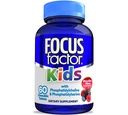 Focus Factor Kids Kompletní denně žvýkací vitamíny: Multivitamin & Neuro Nutrient (funkce mozku) w / Vitamin B12, C, D3-60 Počet