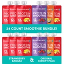 Designer Wellness Protein Smoothies Variety Pack a Strawberry Banana Bundle