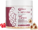 L- Methylfolát 15 mg Gummie pro dospělé, Cukr zdarma Gummies pomoci zlepšit energii, Mozková funkce - Aktivní kyselina listová & vitamín B12 dodatek pro imunitní podporu, Non- GMO, gluten zdarma