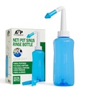 Neti Pot Sinus Rinse Lahvička pro přírodní sinusovou úlevu - Čistič nosu Tlakový Rinse pro dospělé a děti - Nasal zavlažovací systém Abraham The Pharmacist