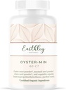 Earthley Wellness, Oyster- Min Kapsle, Přírodní Zinek & Minerální dodatek, Promotes Energy & Mood, Bohaté na antioxidanty & Amino kyseliny, 100% čisté a biologicky dostupné (60 Kapsle)